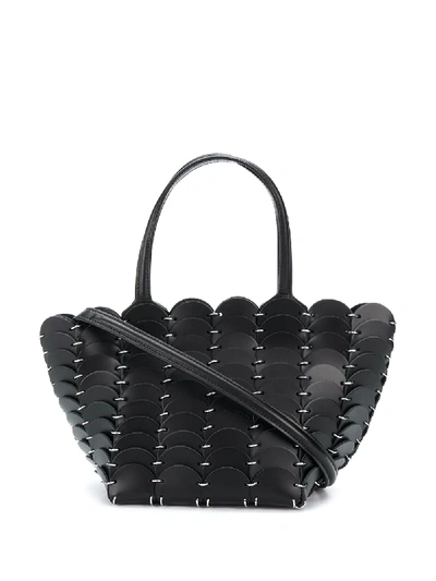 Shop Paco Rabanne Ring Chainlink Tote In Black