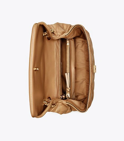 Shop Tory Burch Fleming Soft Convertible Shoulder Bag In Moose