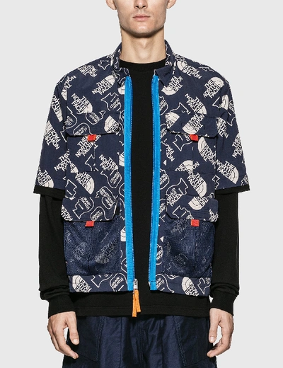 Brain Dead X The North Face 76 Boxy Ss Mountain Shirt In Blue | ModeSens