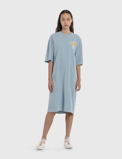 Shop Brain Dead X The North Face T-shirt Dress In Blue