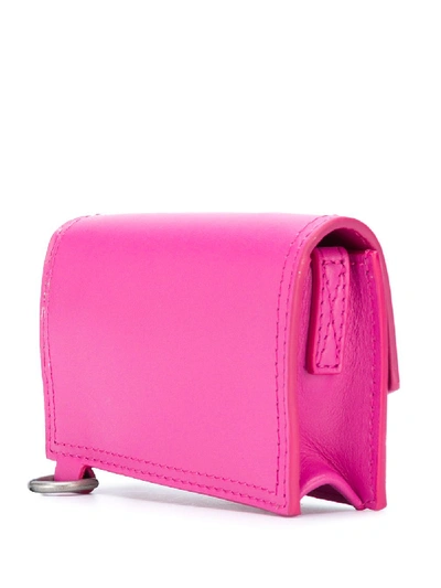 Shop Jacquemus Le Porte Azur Leather Wallet In Pink