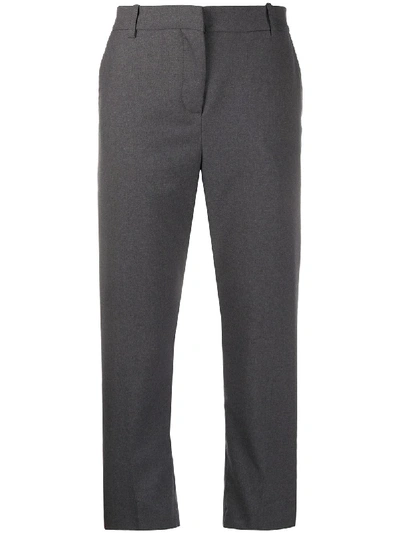 Shop Marni Tailored Cropped Trousers In Grey