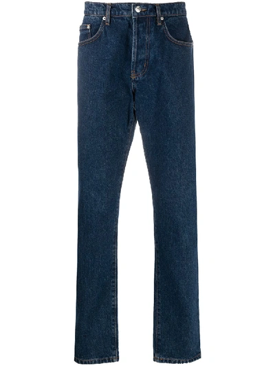 Shop Kenzo Slim Fit Straight Leg Jeans In Blue