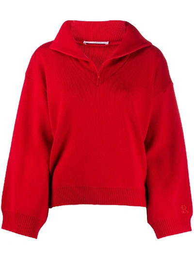 Shop Roseanna Funnel-neck Jumper In Red