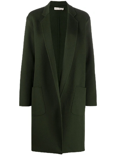 Shop Ulla Johnson Eleanor Single-breasted Coat In Green