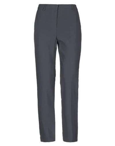 Shop Hanita Woman Pants Lead Size 2 Polyester, Elastane In Grey