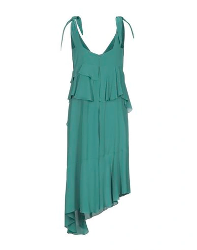 Hanita Woman Midi Dress Green Size Xs Polyester In Green