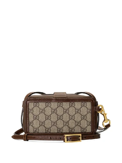 Shop Gucci Clasp Closure Mini Bag In Neutrals