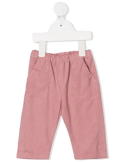 Shop Bonpoint Corduroy Cotton Trousers In Pink