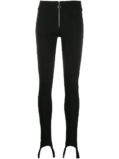 STIRRUP-HEM FITTED TROUSERS