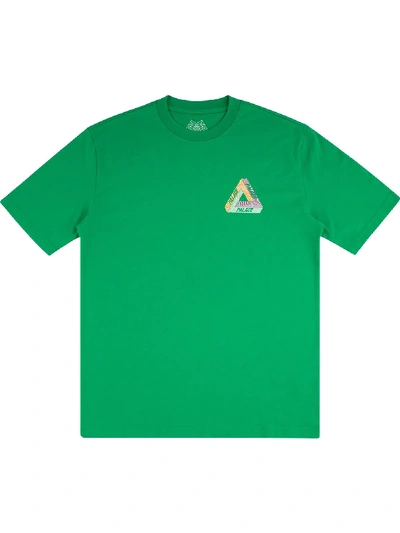 Shop Palace Tri-tex Logo-print T-shirt In Green