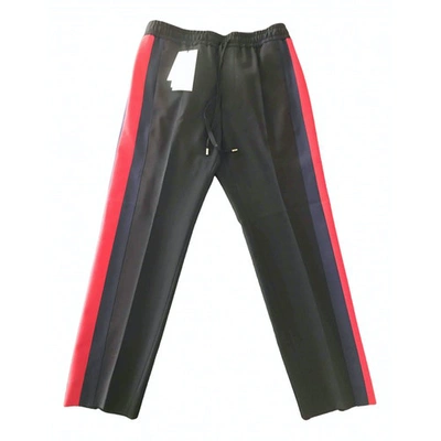 Pre-owned Gucci Black Wool Trousers