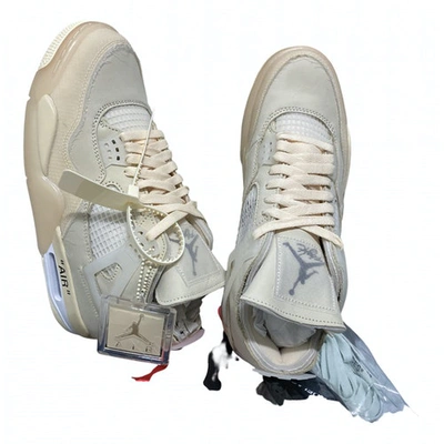 OFF WHITE x Air Jordan 4 “Sail” Beige  Cute nike shoes, Air jordan 4 off  white, Jordan 4 off white