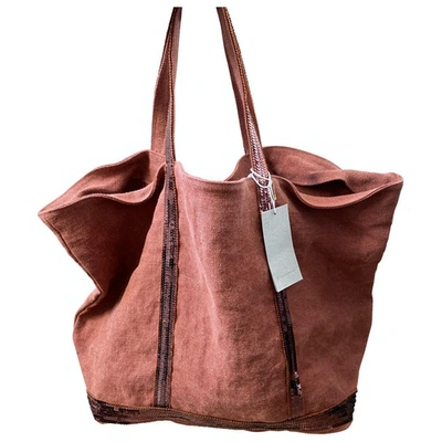Pre-owned Vanessa Bruno Cabas Red Linen Handbag