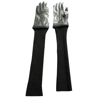 Pre-owned Jean Paul Gaultier Khaki Leather Gloves