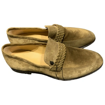 Pre-owned Bally Camel Suede Flats