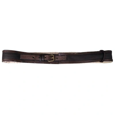 Pre-owned Jean Paul Gaultier Brown Leather Belt
