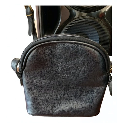 Pre-owned Il Bisonte Navy Leather Handbag