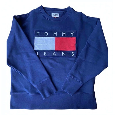 Pre-owned Tommy Jeans Blue Cotton Knitwear & Sweatshirts
