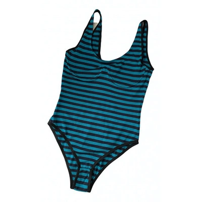 Pre-owned Circus Hotel One-piece Swimsuit In Turquoise