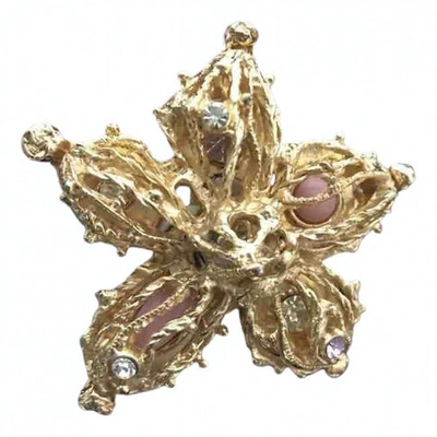 Pre-owned Christian Lacroix Gold Metal Pins & Brooches