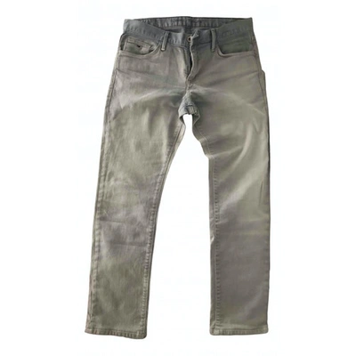 Pre-owned Tommy Jeans Grey Cotton - Elasthane Jeans