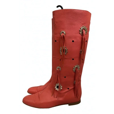 Pre-owned Blumarine Leather Boots