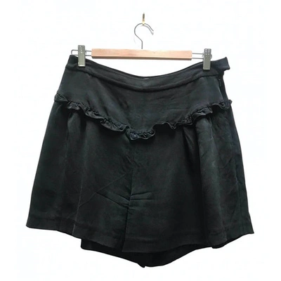 Pre-owned Erin Fetherston Black Silk Shorts