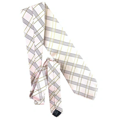 BURBERRY Pre-owned Silk Tie In Pink