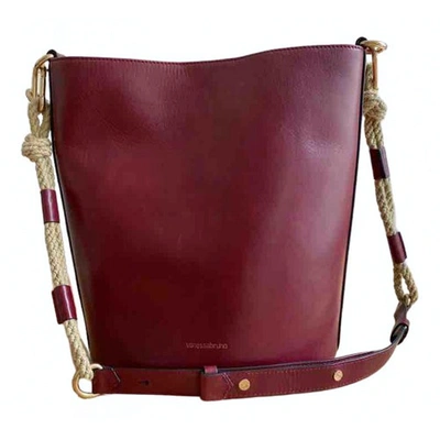 Pre-owned Vanessa Bruno Burgundy Leather Handbag