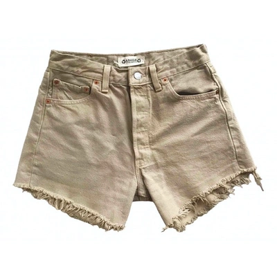 Pre-owned Levi's Beige Cotton Shorts