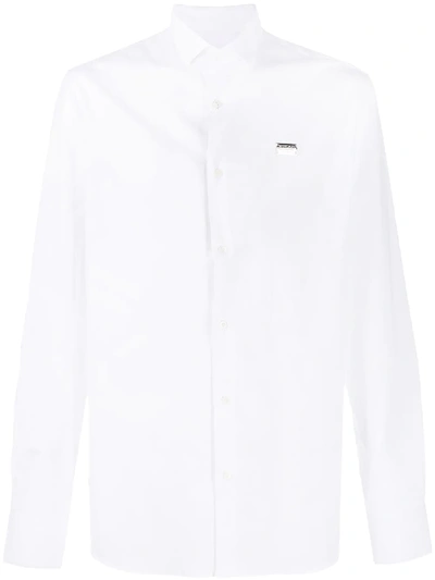 Shop Philipp Plein Istitutional Plain Shirt In White