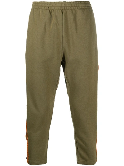 Shop Kappa Doile Cropped Track Pants In Green
