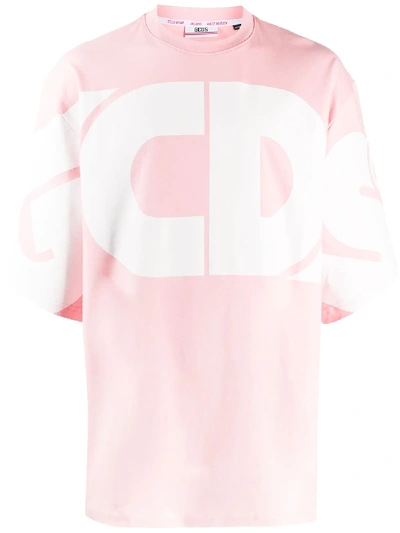 Shop Gcds Logo T-shirt In Pink
