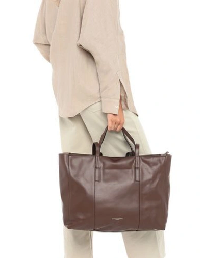 Shop Gianni Chiarini Shoulder Bag In Cocoa