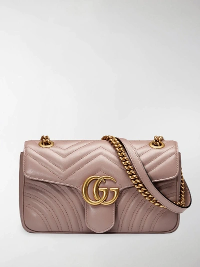 Shop Gucci Gg Marmont Matelassé Shoulder Bag In Pink