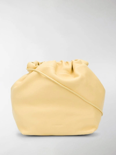 Shop Jil Sander Bucket Shoulder Bag In Yellow