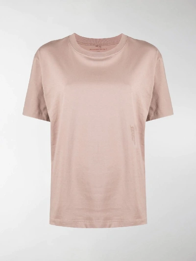 Shop Alexander Wang T Short Sleeve Logo T-shirt In Pink