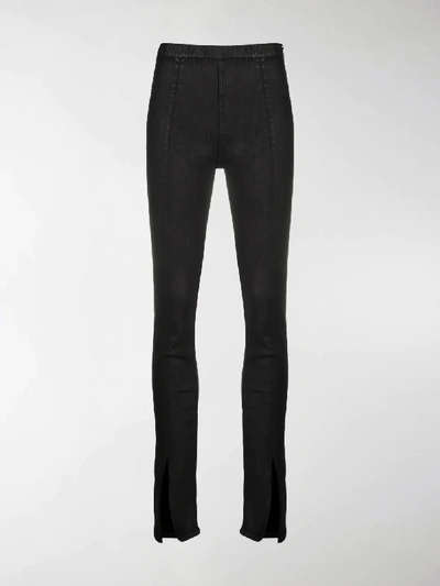 Shop Rick Owens Drkshdw Slit-detail Leggings In Black