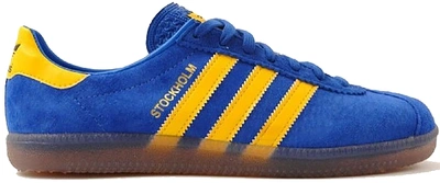 Pre-owned Adidas Originals Stockholm Blue Yellow In Satellite  Blue/sunshine/gum | ModeSens