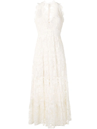 Shop Alexis Havana Lace Cotton Dress In White