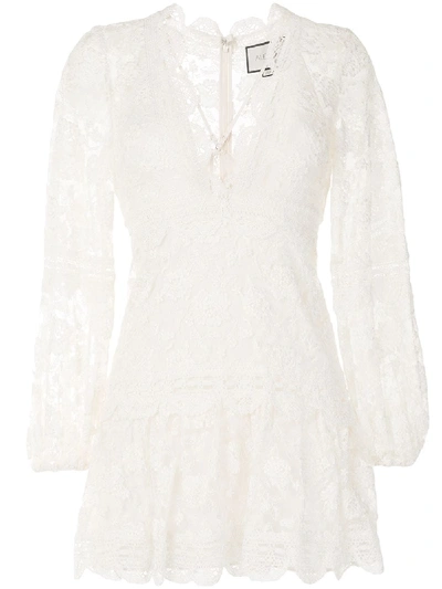 Shop Alexis Preena Lace Mini Dress In White