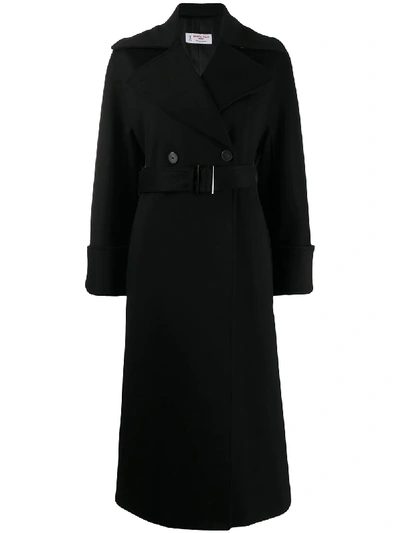 Shop Alberto Biani Single-breasted Coat In Black