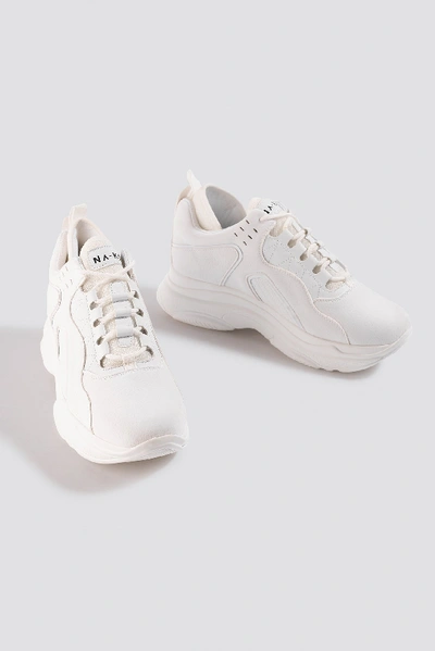 Shop Na-kd Sporty Faux Suede Sneakers - White