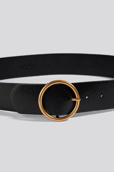 Shop Adorable Caro X Na-kd Metal Ring Belt Black