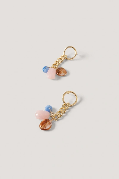 Shop Na-kd Pendant Drop Chain Earrings - Gold