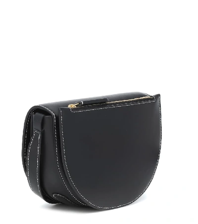 Shop Wandler Nana Leather Shoulder Bag In Black