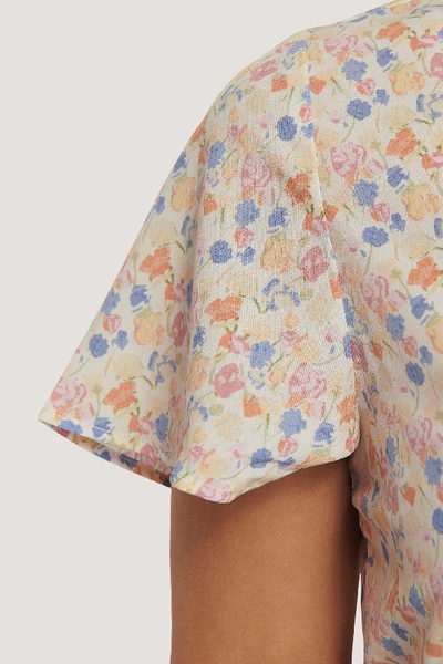 Shop Na-kd Frill Detail Mini Dress - Multicolor In Flower Print