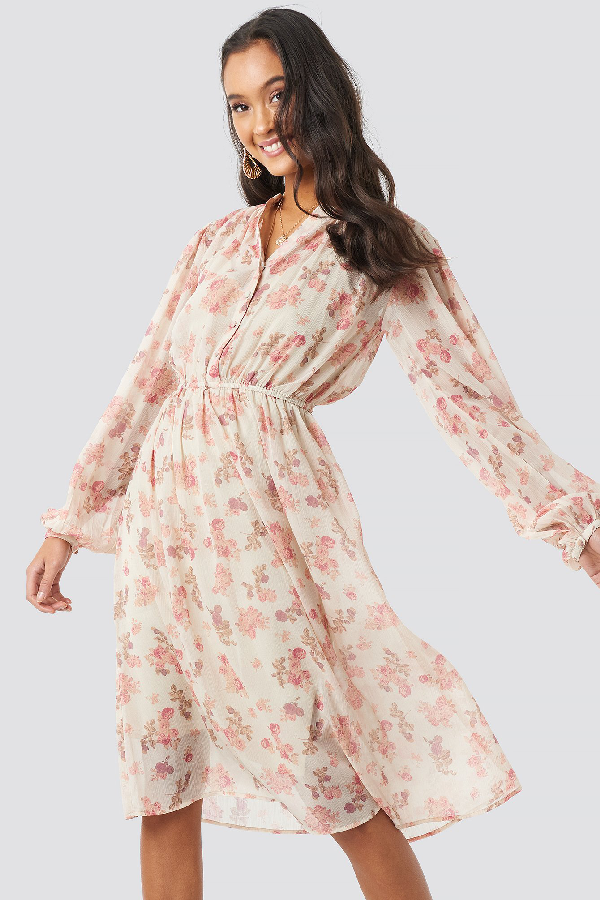 elastic waist midi dress