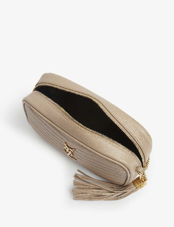 Saint Laurent Mini Lou Pebbled Leather Camera Bag IUCN Water